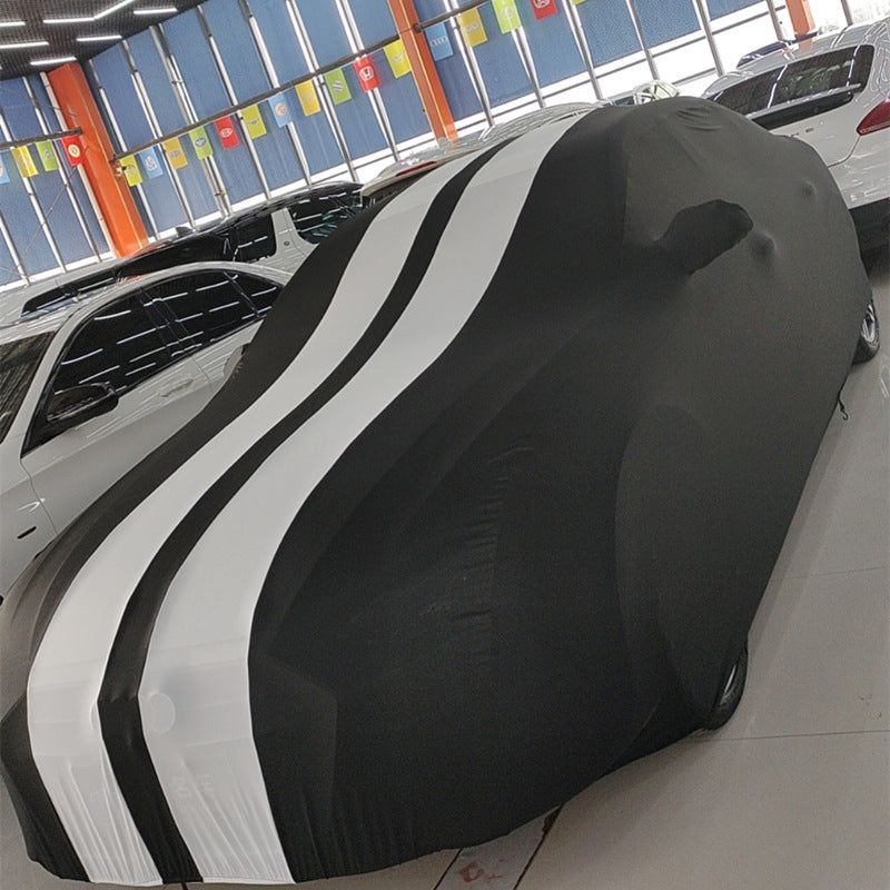 image-Car Four Sides Elastic Fabric Car Clothes - Multicolor Polyester