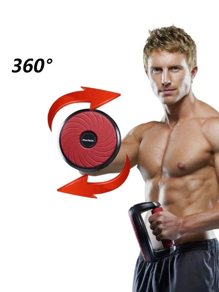 image-Rotating Push-Up Handles - Non-Slip Fitness Stands