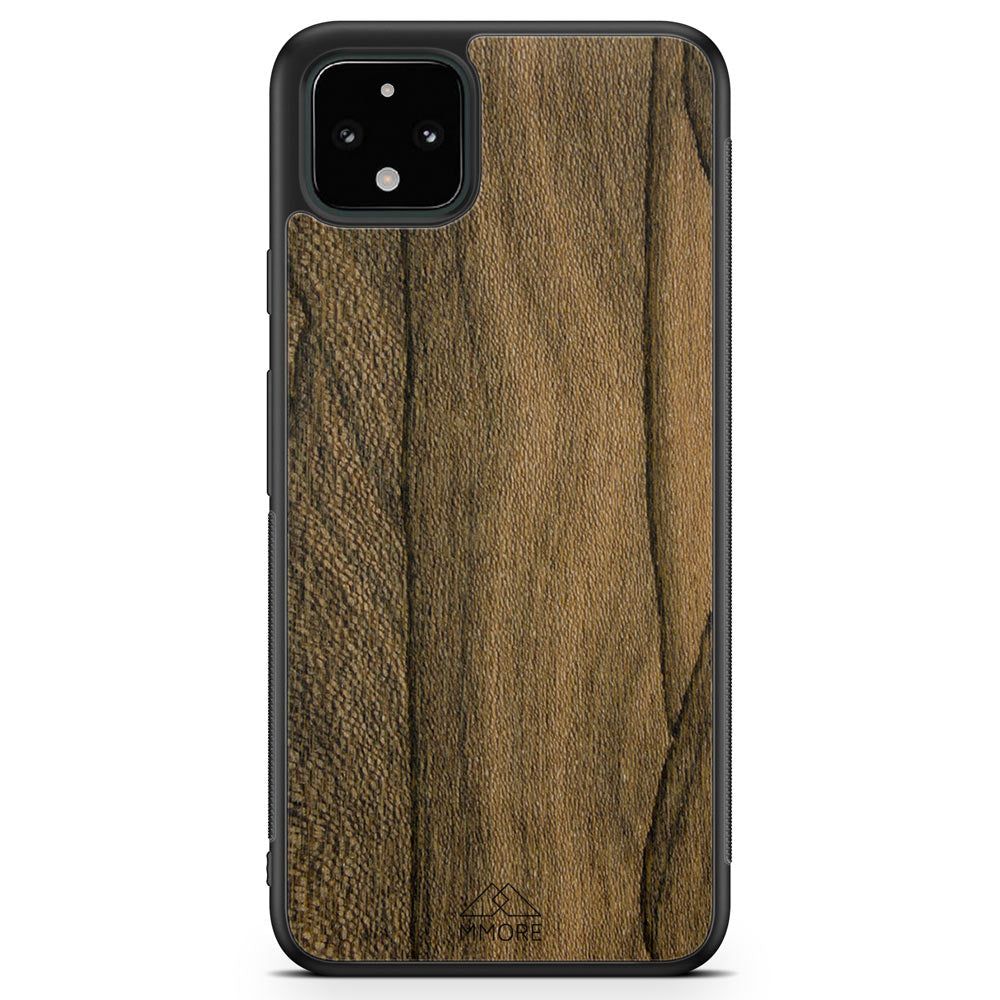 image-Ziricote Wood Phone Case - Handmade Slim Wooden Cover 