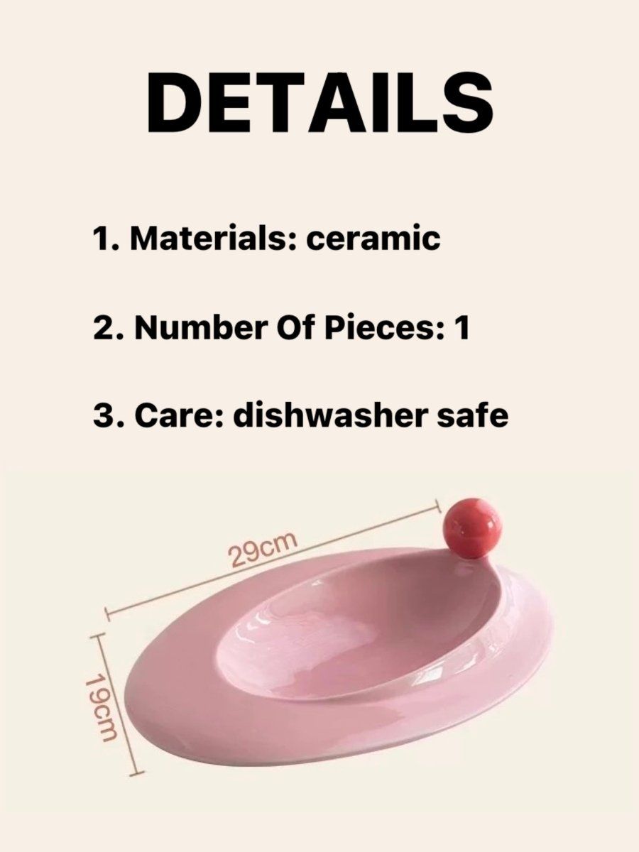 image-Handmade Jelly Bean Ceramic Rim Soup Bowl - Whimsical Oval Design