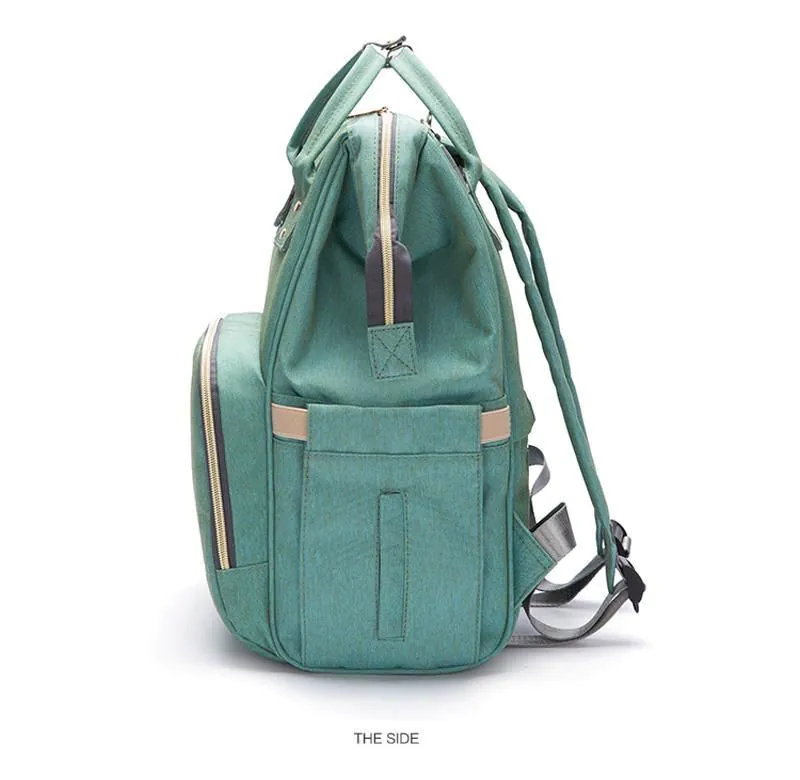 image-Maternity Travel Backpack with USB Port - Waterproof 20-35L