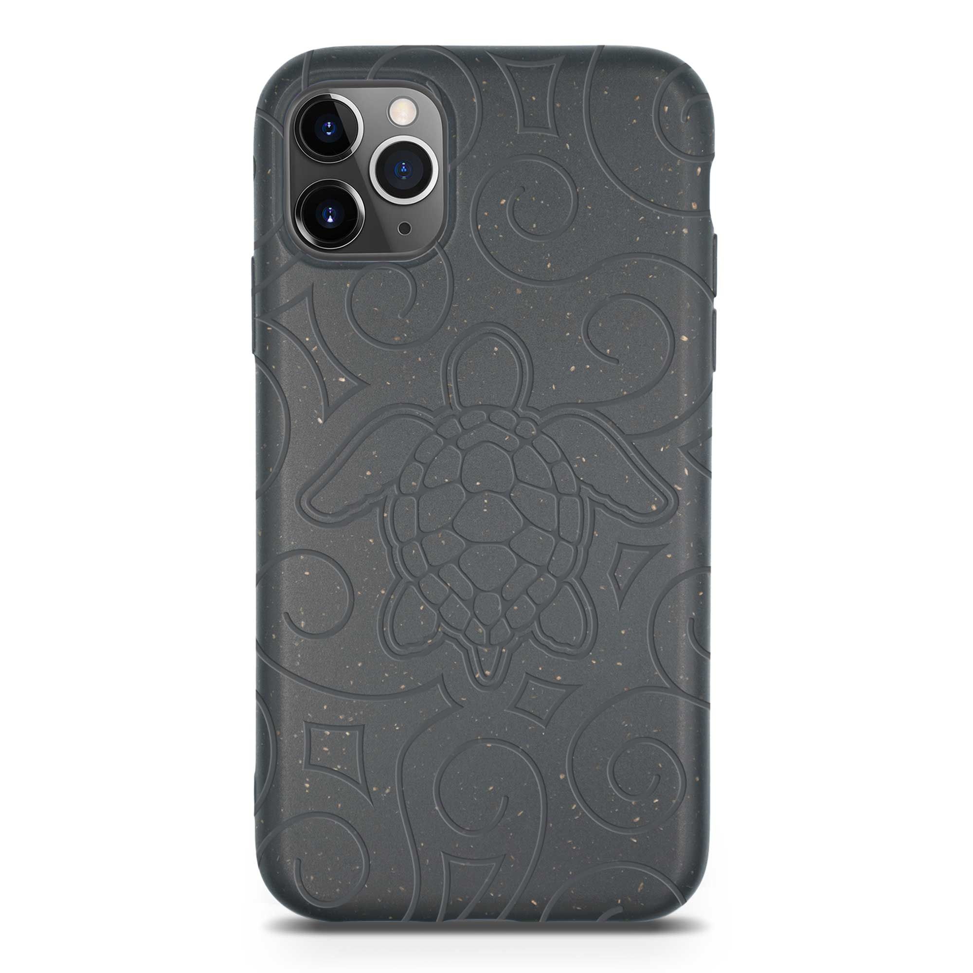 image-Ocean Turtle Biodegradable Phone Case - Ocean Blue and Black