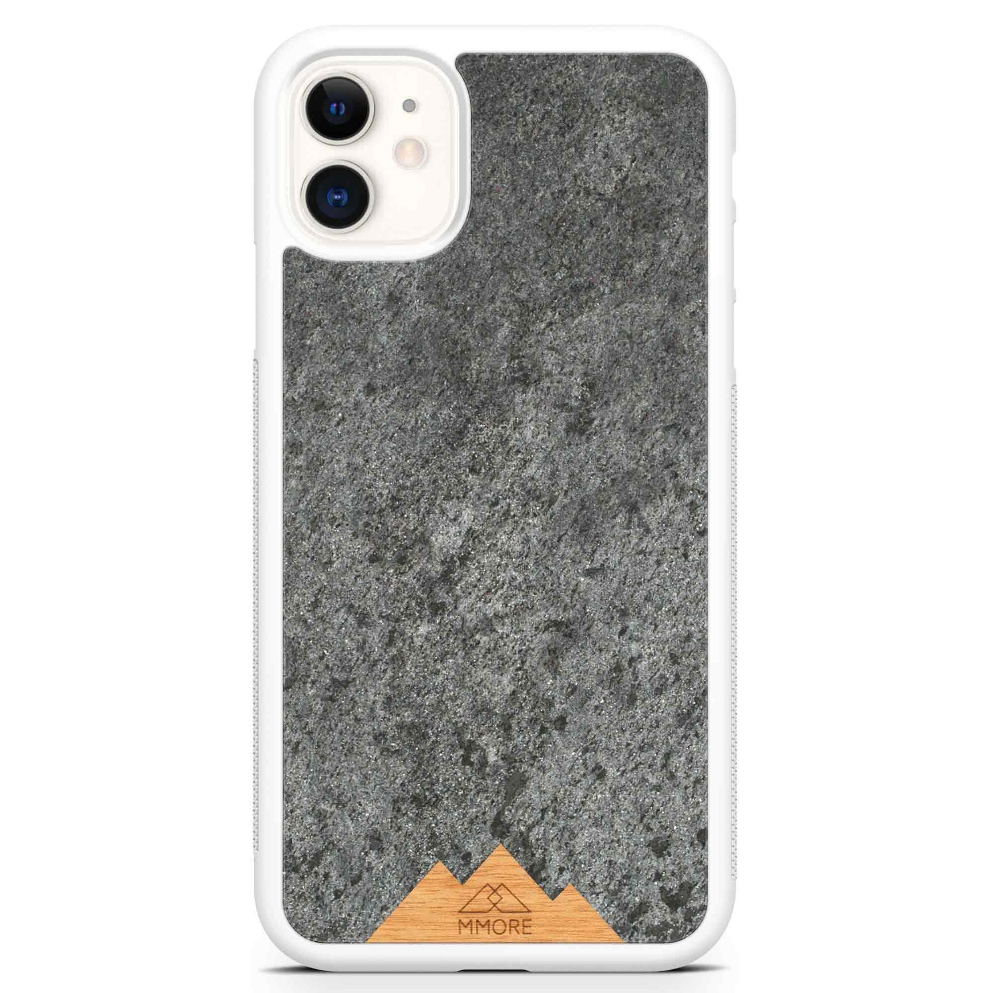 image-Mountain Stone Phone Case - Grey Sparkly Natural Stone Case