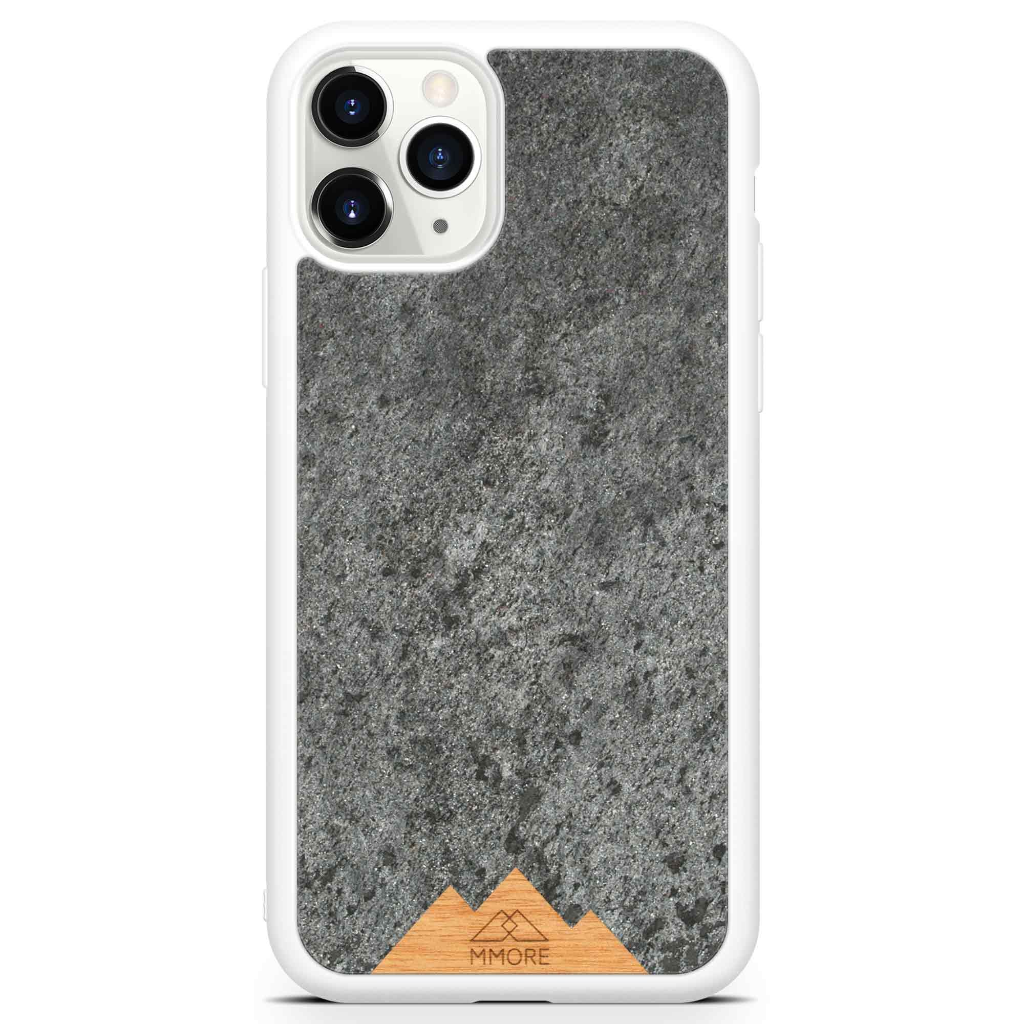 image-Mountain Stone Phone Case - Grey Sparkly Natural Stone Case