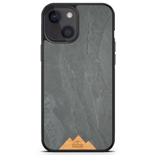 image-Mountain Stone Phone Case - Grey Sparkly Natural Stone Case