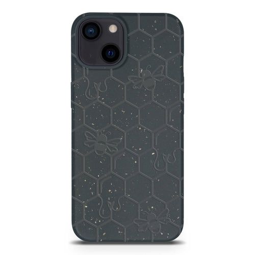 image-Honey Bee Biodegradable Phone Case - Yellow Orange Black