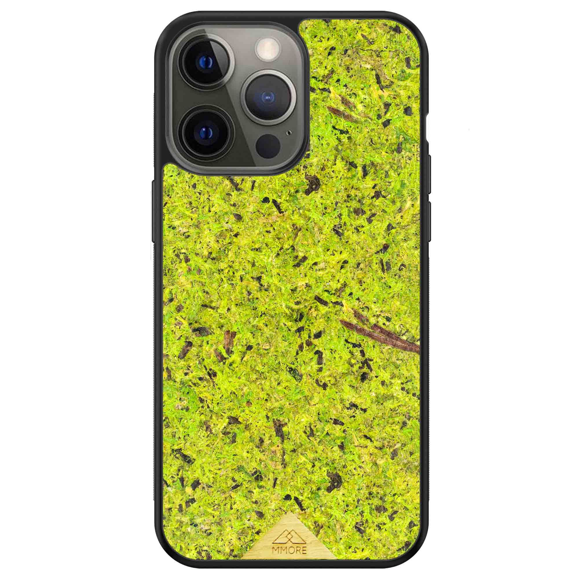 image-Organic Forest Moss Phone Case - Natural Sustainable Texture
