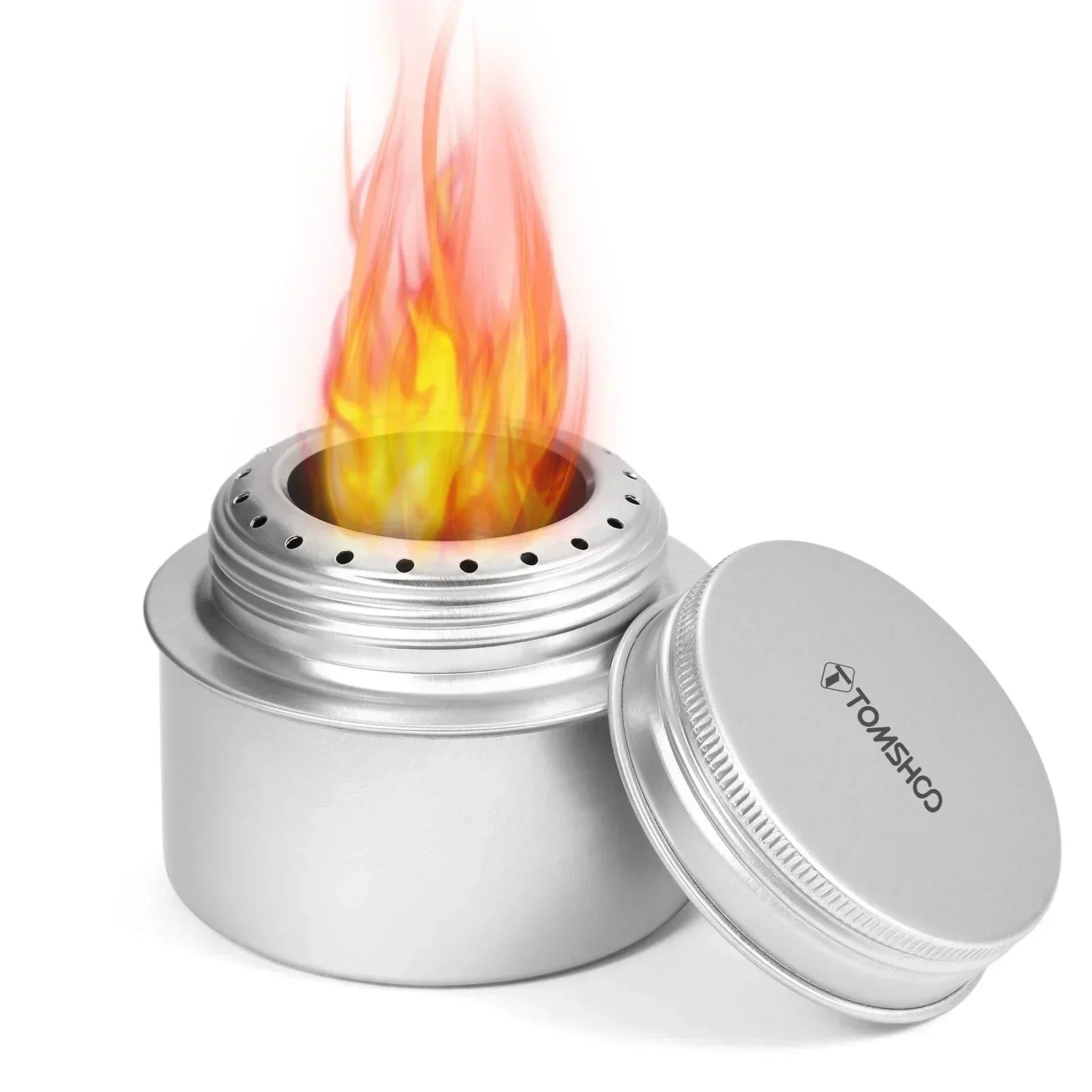 image-NNEOBA Portable Mini Camping Alcohol Burner - Aluminum