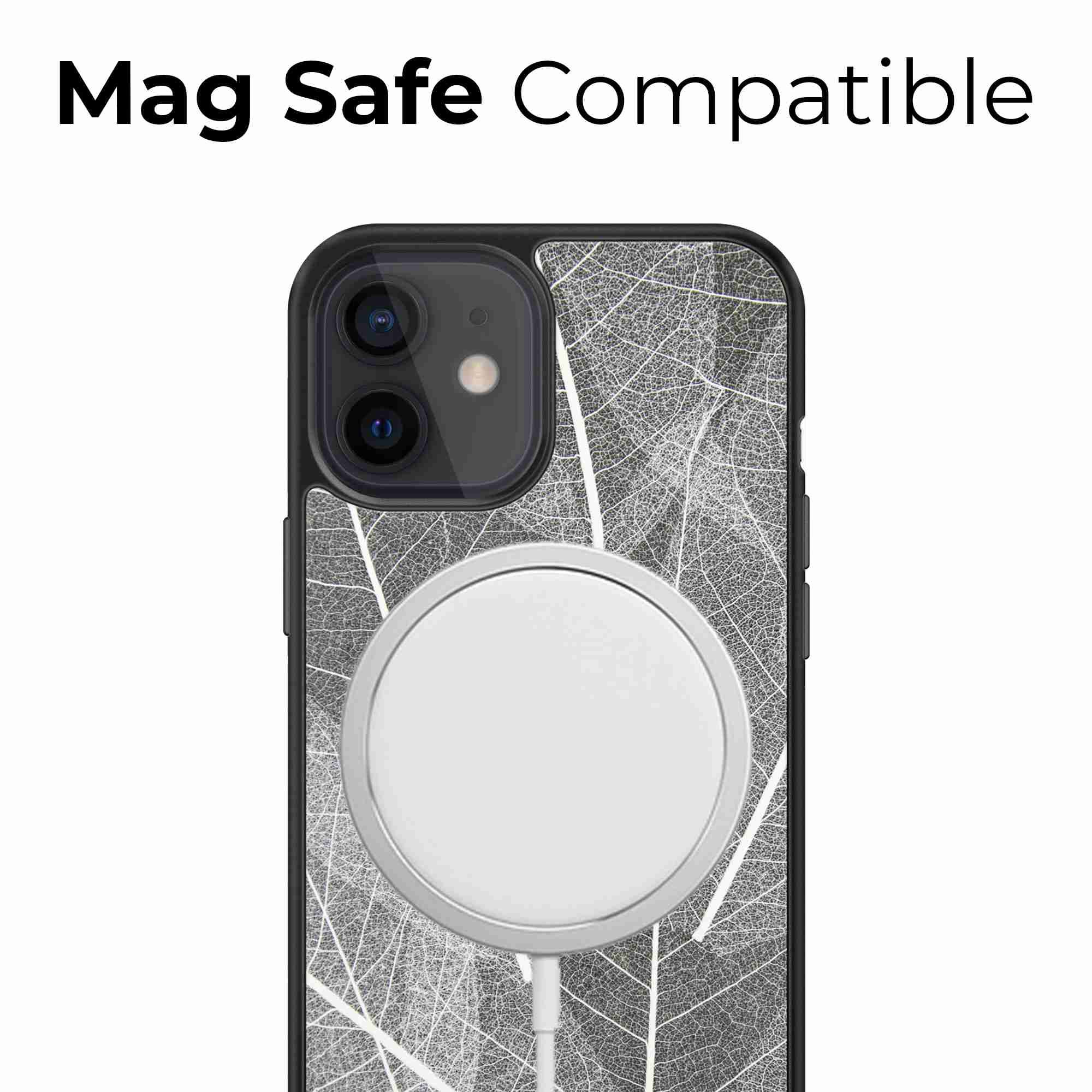 image-Chakra Yoga Phone Case - Organic Skeleton Leaves Symbol