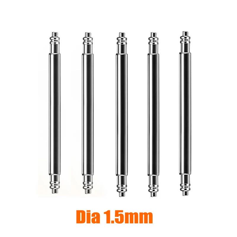 image-316L Stainless Steel Spring Bars - 10 Pack Durable Watch Band Links
