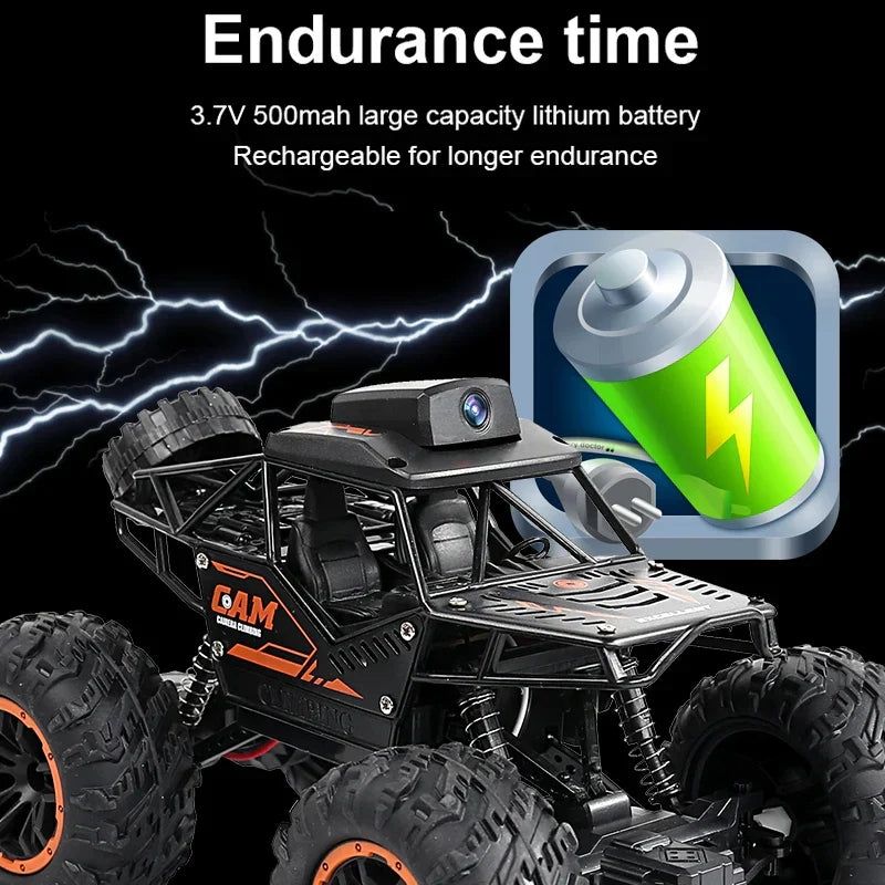 image-HD Camera FPV Remote Control SUV Stunt Car for Kids