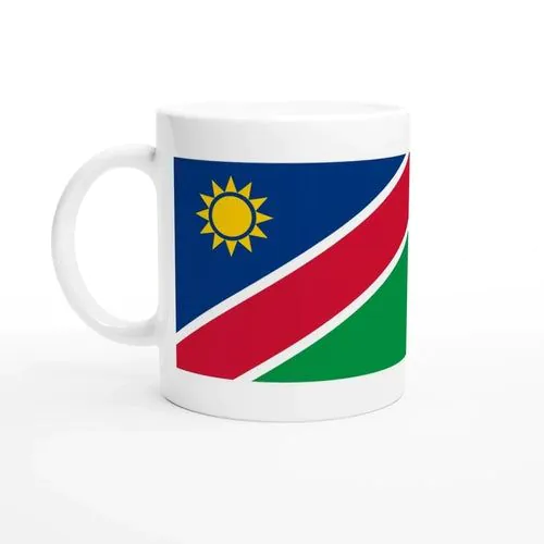 image-Namibia Flag Ceramic Mug - 11 oz (325 ml) White