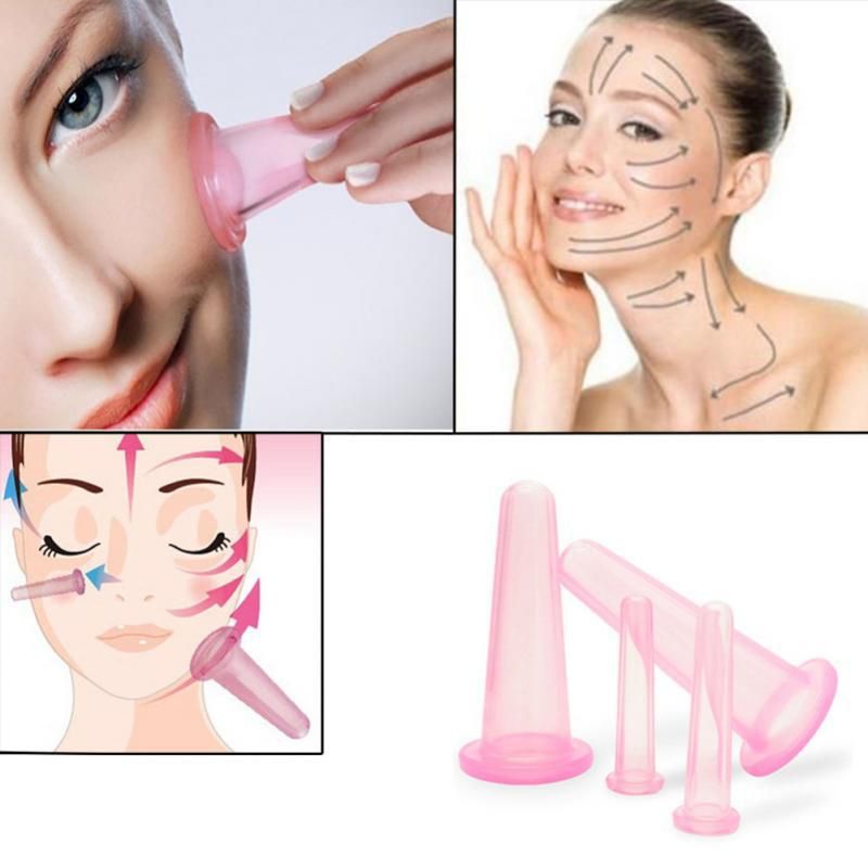 image-Silicone Facial Massage Cupping Device