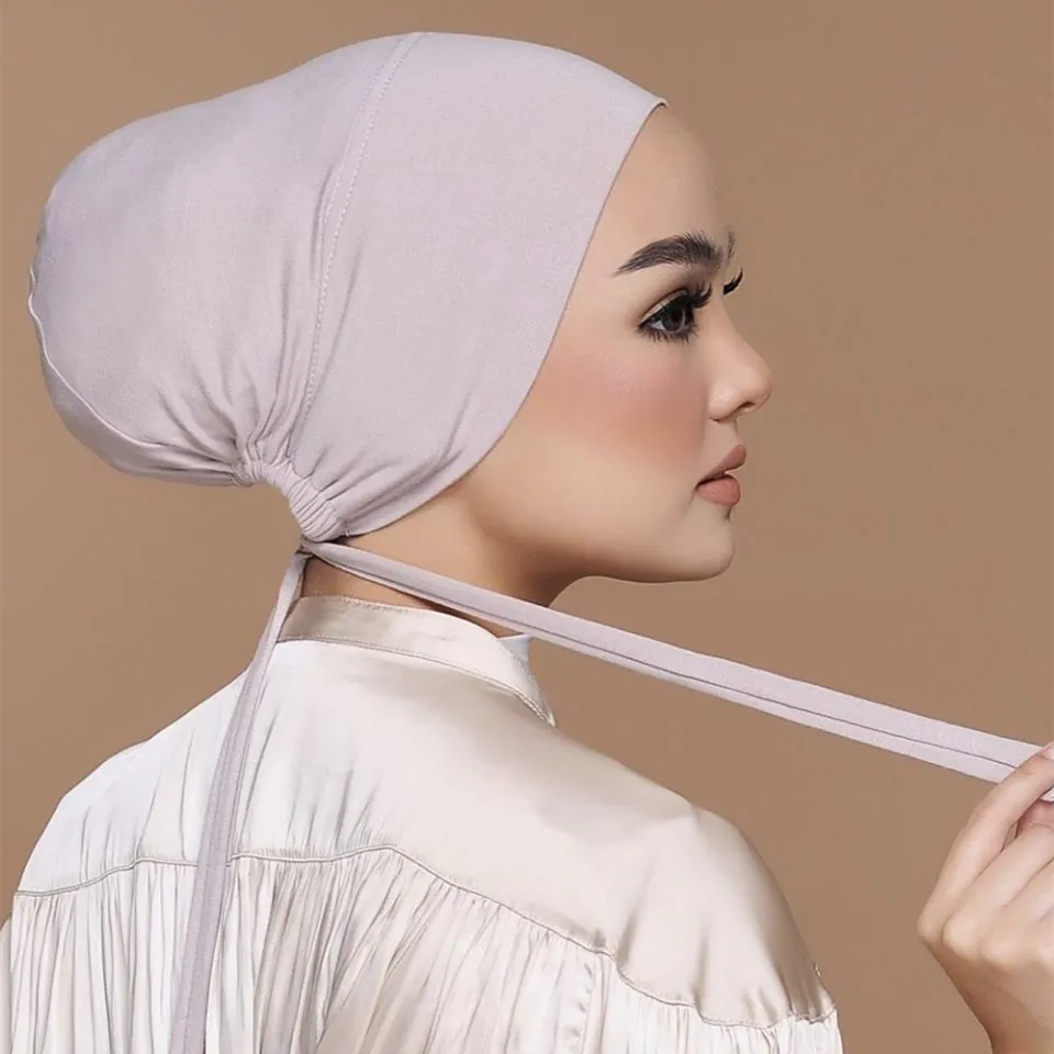 image-New Lycra Scarf - Chocolate - Adjustable Hijab with Shade Function
