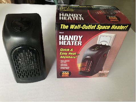 image-Electric Mini Heater 350W - Black Remote Control Quiet