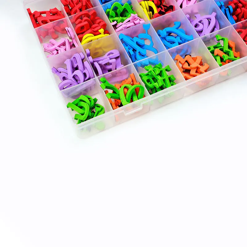 image-Magnetic Arabic Alphabet Letters - Red Blue Learning Set 