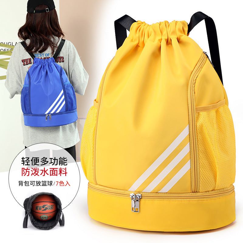 image-Lynn Paul Sports Backpack - Orange Stripe Waterproof