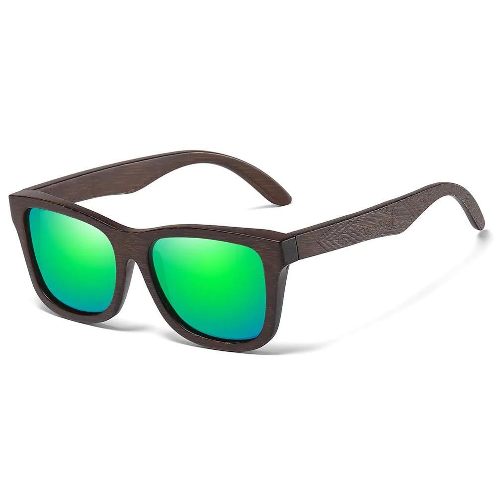 image-KITHDIA Vintage Polarized Sunglasses - Brown Oval