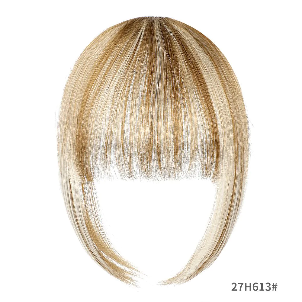 image-Dance Wig Bangs Hand-Woven Light Brown Air Bangs