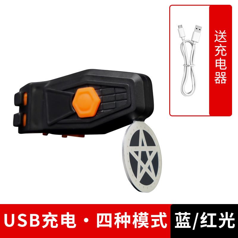 image-Bicycle Taillight - Love Heart Design Red Warning Light