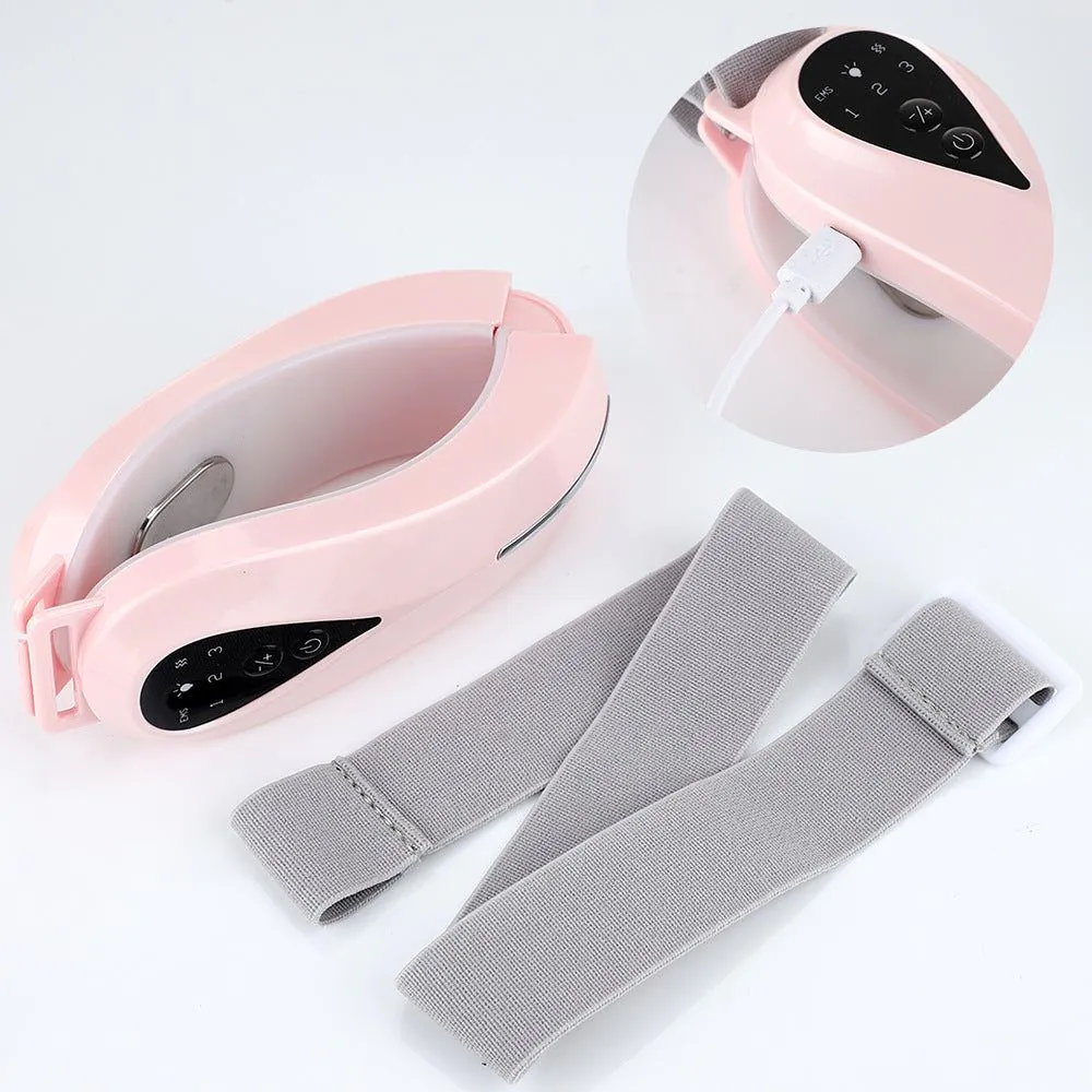 image-EMS Microcurrent Face Lifting Massager - Pink
