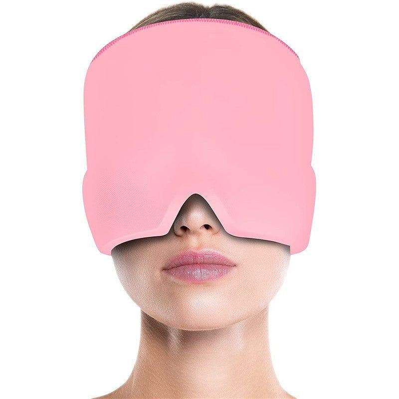 image-Ice Gel Compress Mask - Hydrogel Hot Cold Therapy 