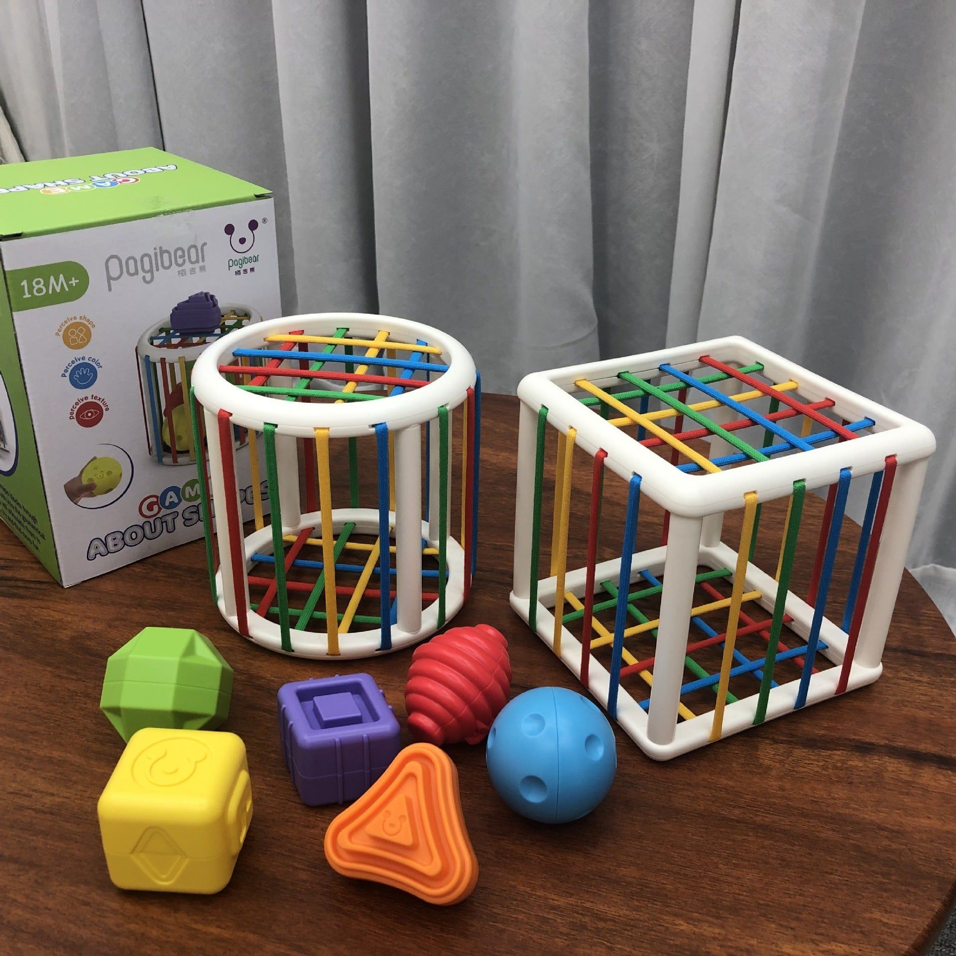 image-Rainbow Sesele Rubik's Cube Building Blocks - Infant Toy 