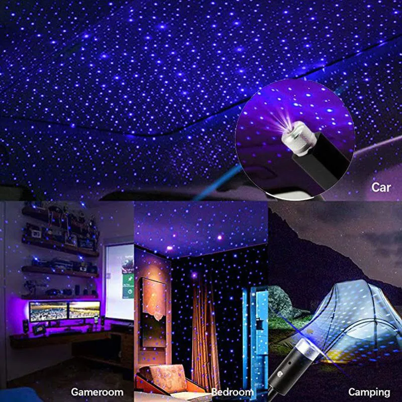 image-KUQpower Starry Sky Red Car Atmosphere Light 12V