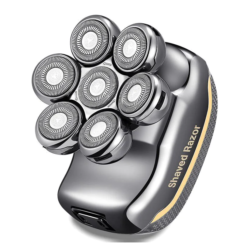 image-New Electric Barber Shaver - 7-Blade Multi-Function Razor