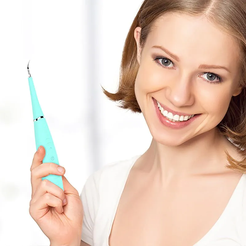 image-Ultrasonic Tooth Cleaner - Pink