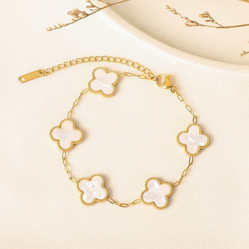 image-Four-Leaf Clover 18k Gold Plated Jewelry Set