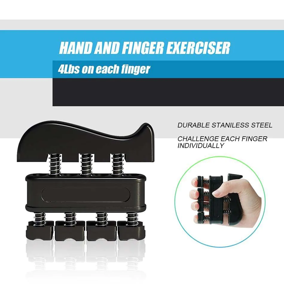 Yifan Adjustable Hand Grip Trainer Set - ABS Five-Finger Gripper