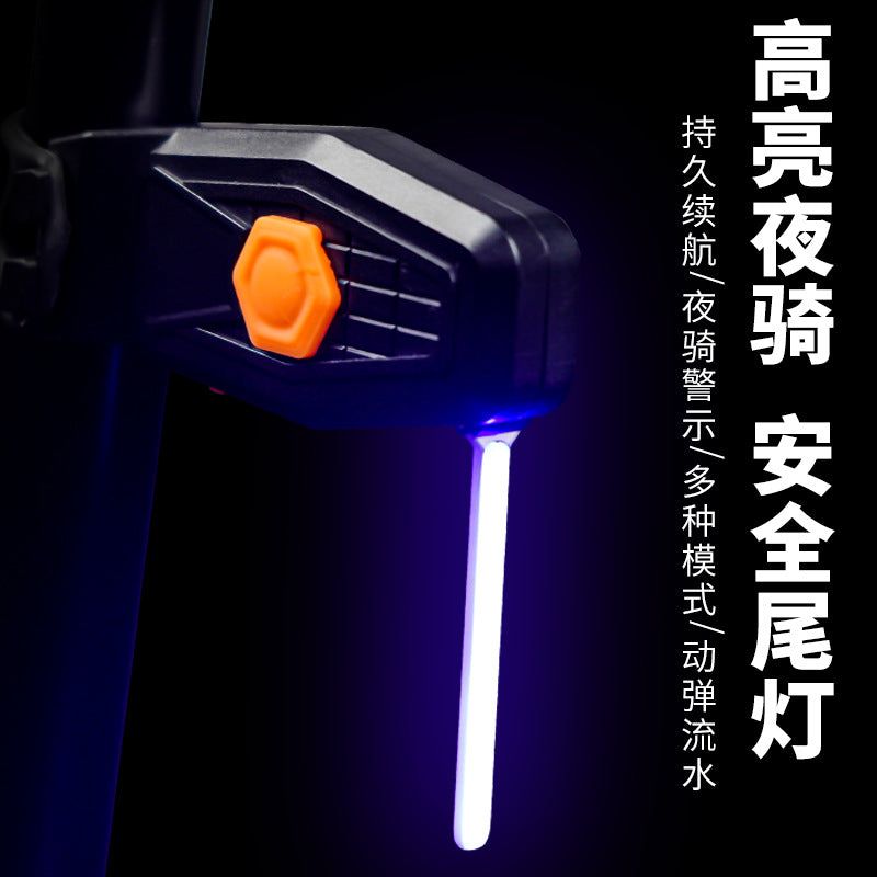 image-Bicycle Taillight - Love Heart Design Red Warning Light