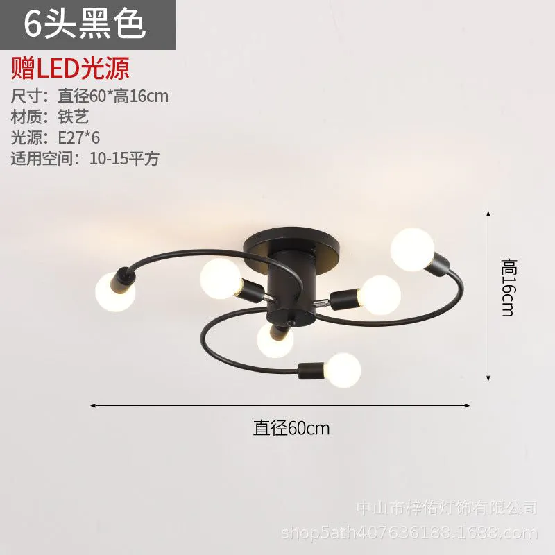image-Nordic Chandelier Modern Industrial White Gold LED 220V