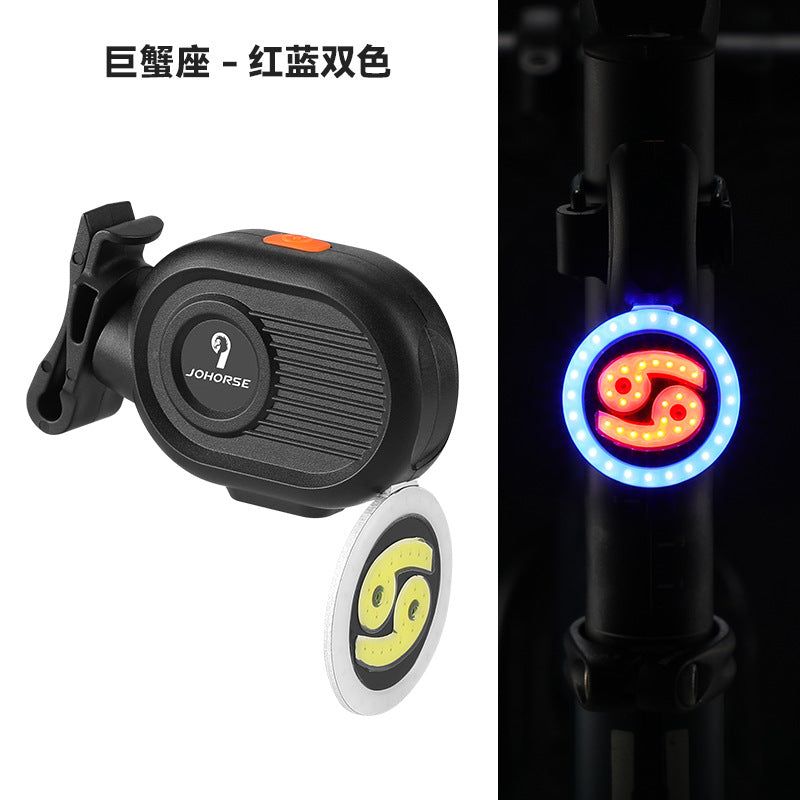 image-Bicycle Tail Light - Compact Portable Red LED Cycling