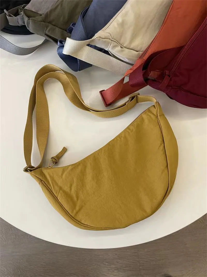 image-Nylon Crossbody Bag Dumpling - Lemon Yellow