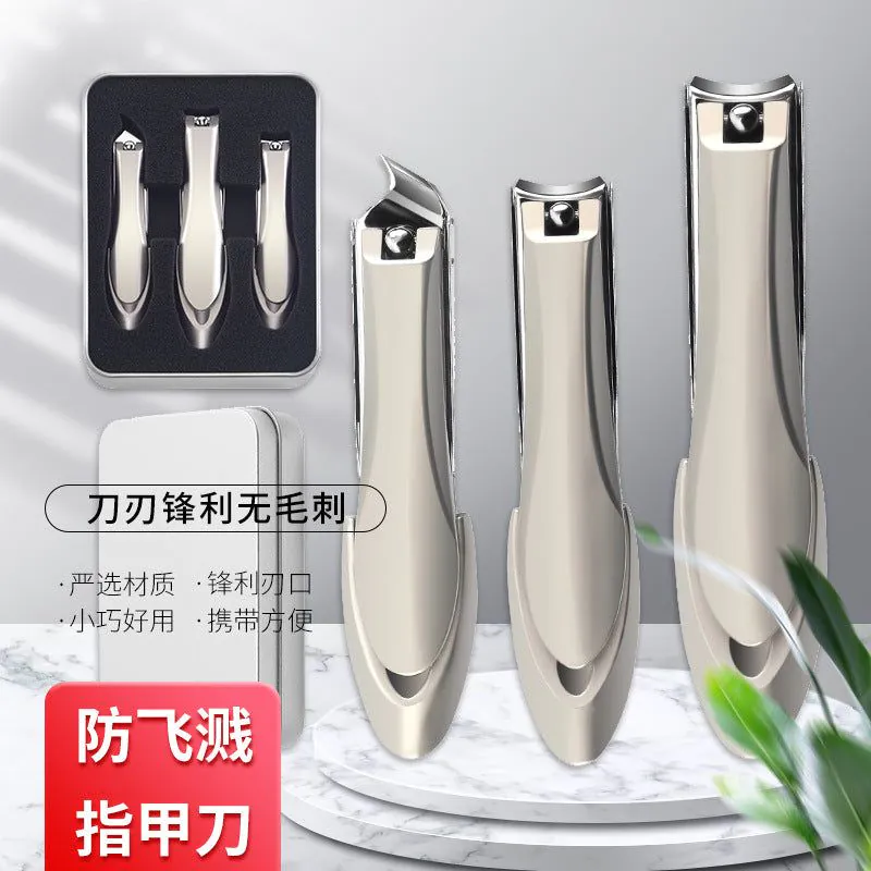 image-Mantis Nail Clippers 3-Piece Set - Anti-Splash