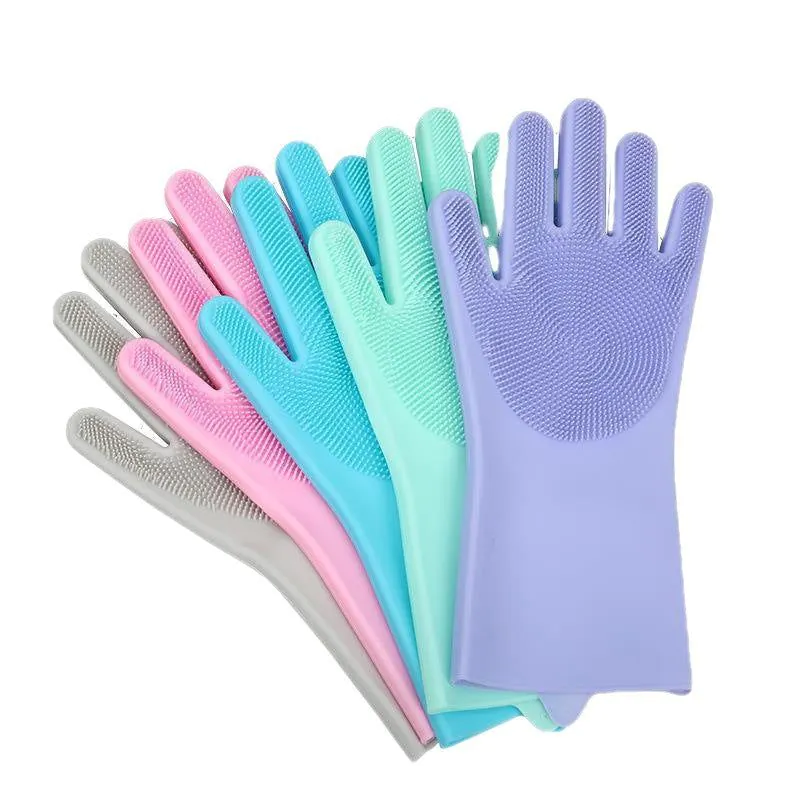 image-Autonomy Silicone Gloves - Blue, Thin Section, Durable, One Size Fits All
