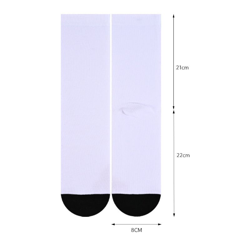 image-Custom Photo Print Socks - Polyester Unisex Medium