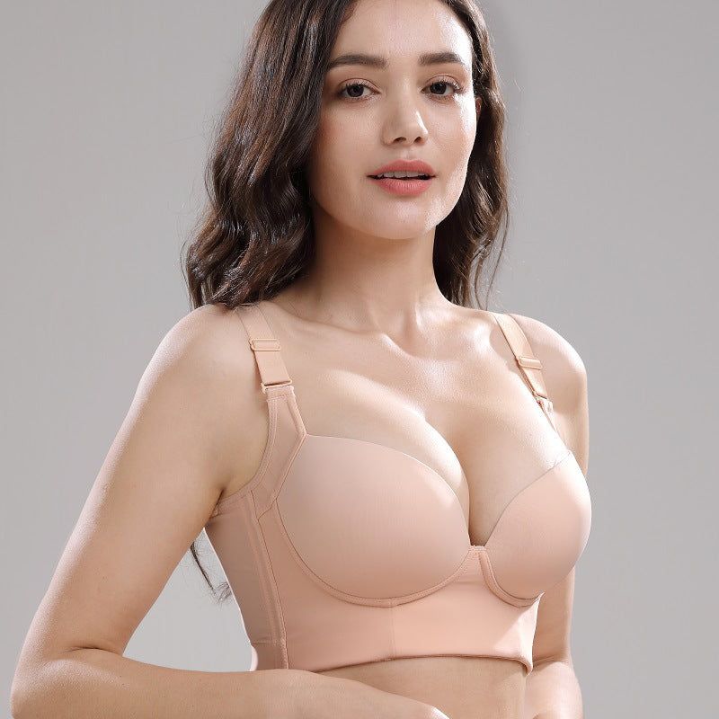 image-Wireless Full Cup Push Up Bra For Women Without Wire
