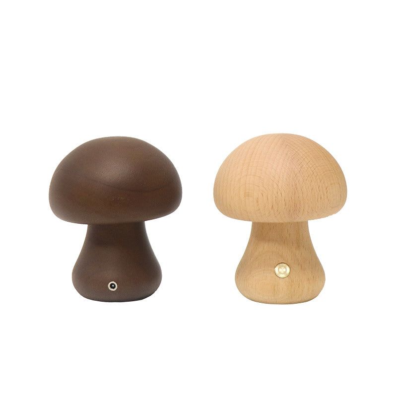 image-Mushroom LED Night Light - Warm Touch Bedside Lamp