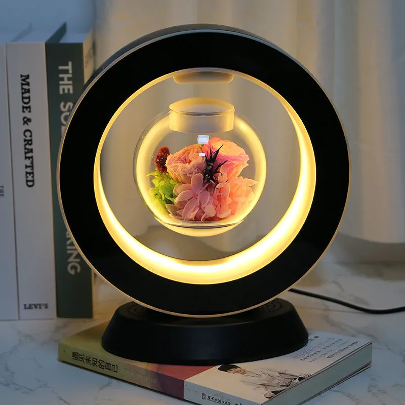 image-Rose Lovers Magnetic Levitation Flower - Blue