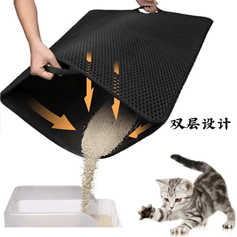 image-EVA Cat & Dog Litter Mat - Pink 55*75