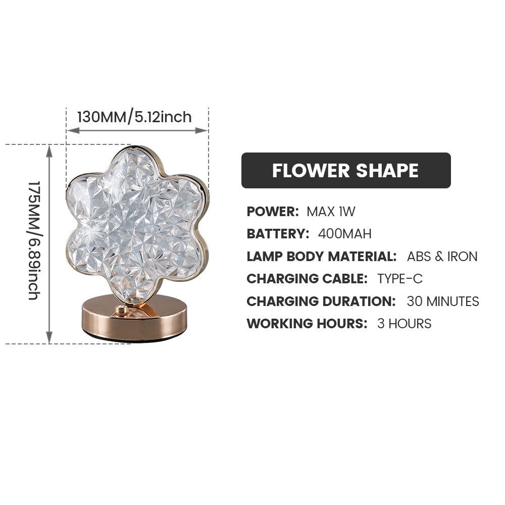 image-Star Moon LED Table Lamp - Rechargeable Touch