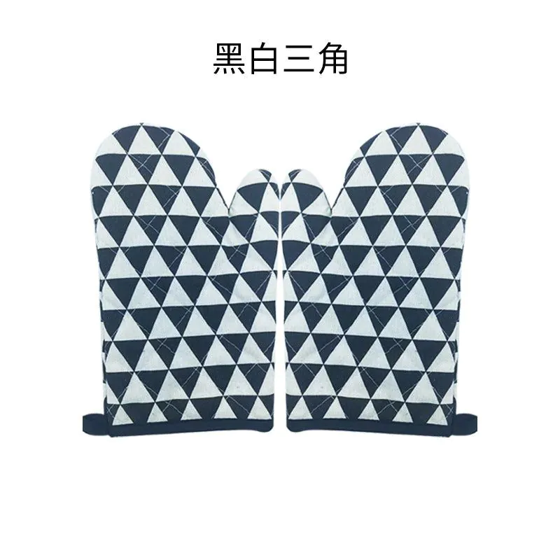 image-Microwave Oven Gloves Heat Resistant - White
