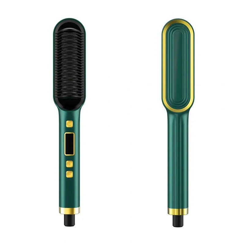 image-Hair Straightener Curler - Dual Use Ionic Black
