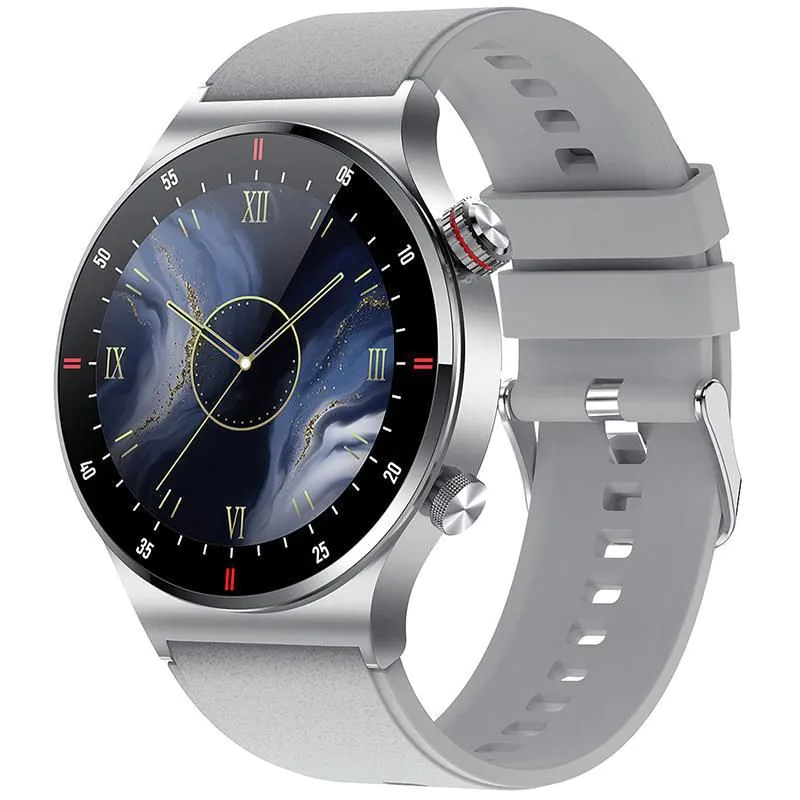 image-Chi Bear QW33 Smart Watch Silver ECG+PPG