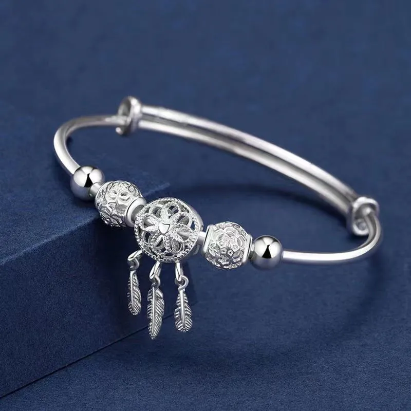 image-Dreamcatcher Bracelet Silver Plated Women