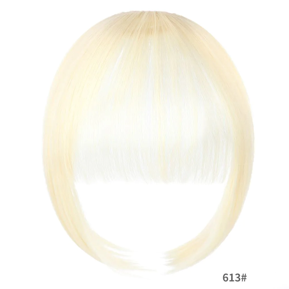 image-Dance Wig Bangs Hand-Woven Light Brown Air Bangs