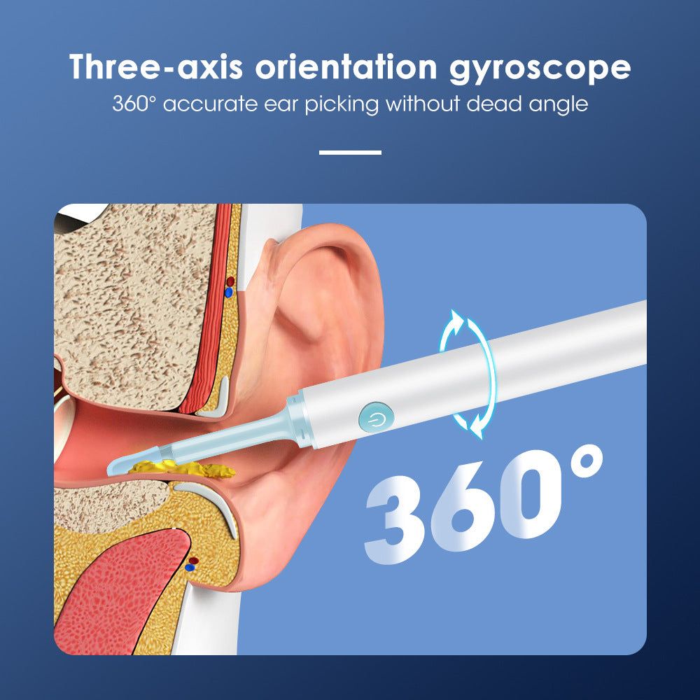 image-Intelligent Visual Ear Cleaning Spoon 500W Wireless HD